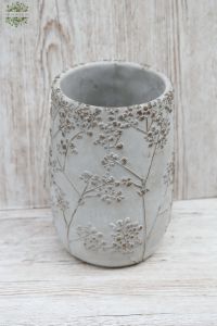 fátyolvirág mintás cement váza (28cm)