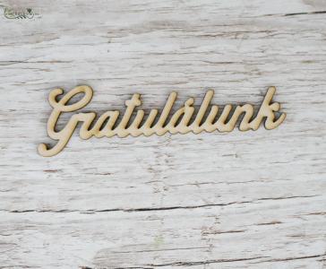 Gratulálunk felirat