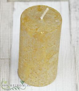 Gold cylinder candle (6cm)