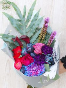 Blue - purple modern bouquet (20 stems)