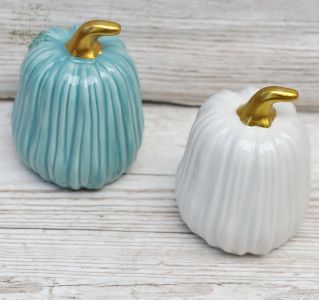 Ceramic punpkin  14 cm (1 piece)