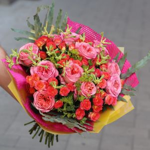 exquisite English rose bouquet