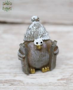 Vogel mit Hut 8 cm