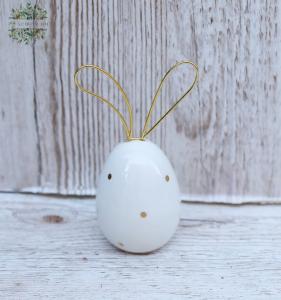 bunny-eared golden-spotted egg (13cm)