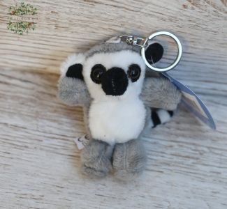 plush ring-tailed lemur keychain (8cm)