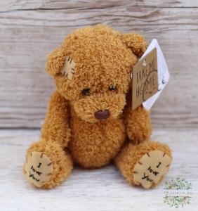 Plüsch-Teddybär, dunkelbraun, gefleckt (15 cm)