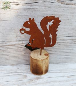 Rostige Herbst Einhörchenfigur (17cm)