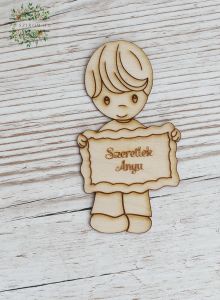 Szeretlek anyu fa tábla