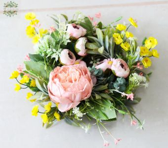 Spring Silkflower wreath 22cm