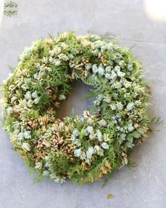 Tuja terméses koszorú (28cm)