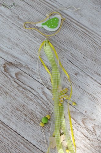 Blumenlieferung nach Budapest - hängenden grünen Vogel mit Bändern (50 cm)