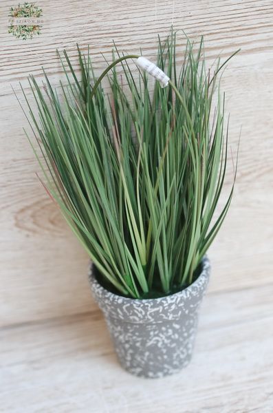 flower delivery Budapest - artificial pot plant grass 26cm