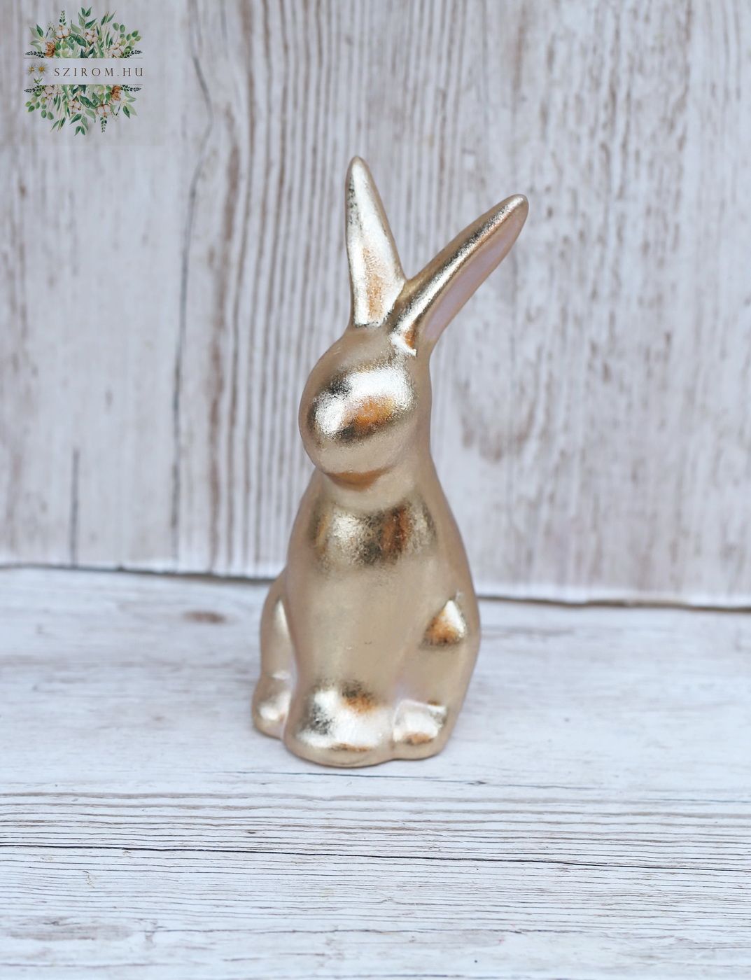 Blumenlieferung nach Budapest - Bronze glänzendes Kaninchen (18,5cm)