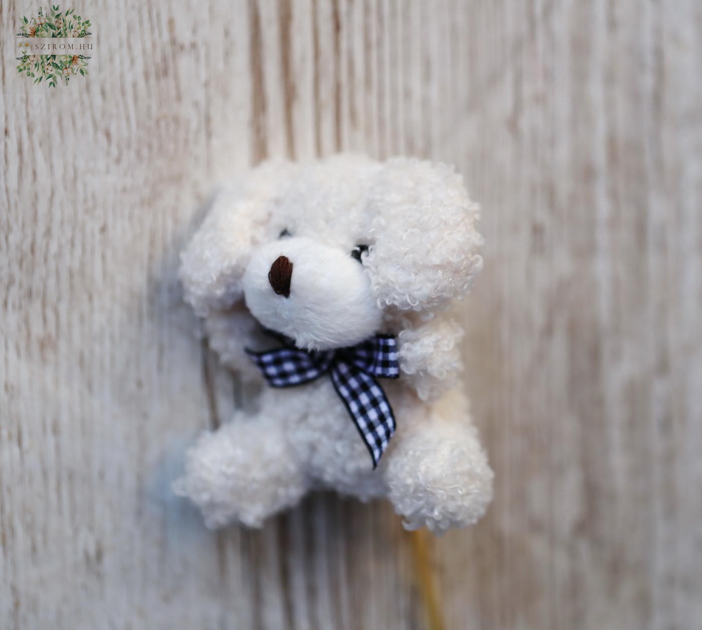 flower delivery Budapest - Dog plush figure on stick 8cm