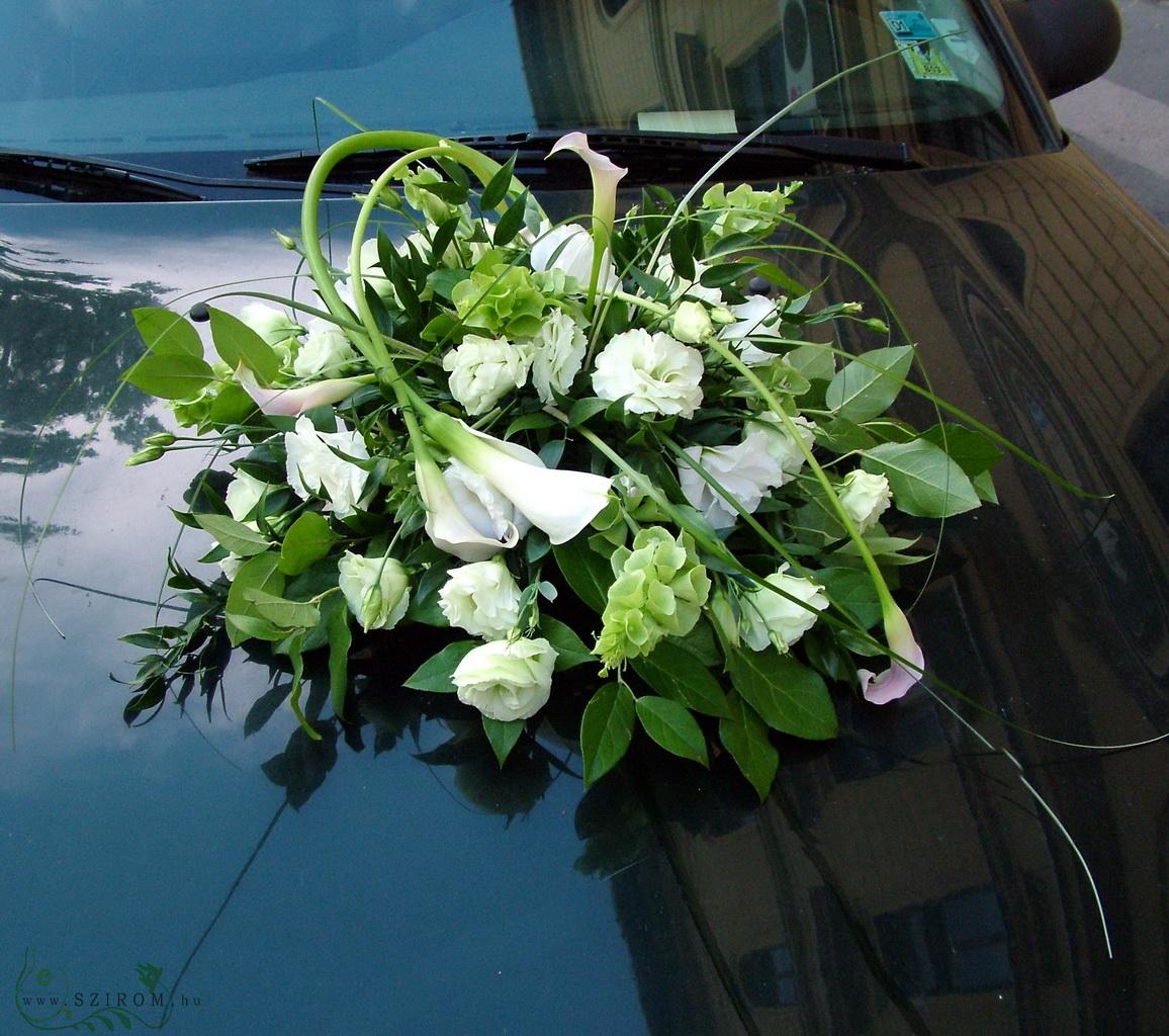 Blumenlieferung nach Budapest - Autodekoration mit Blumen