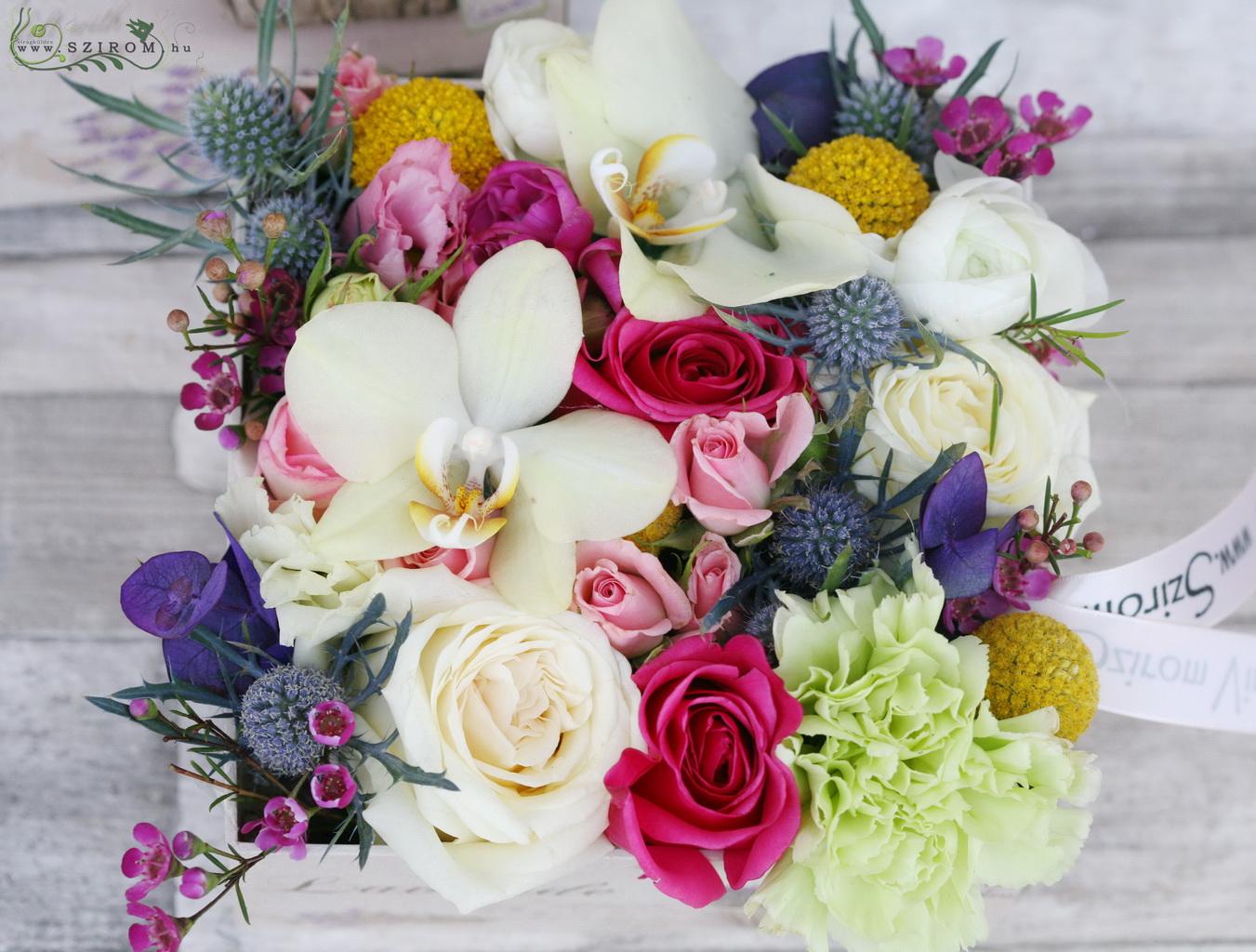 flower delivery Budapest - Centerpiece colorull summer style, wedding