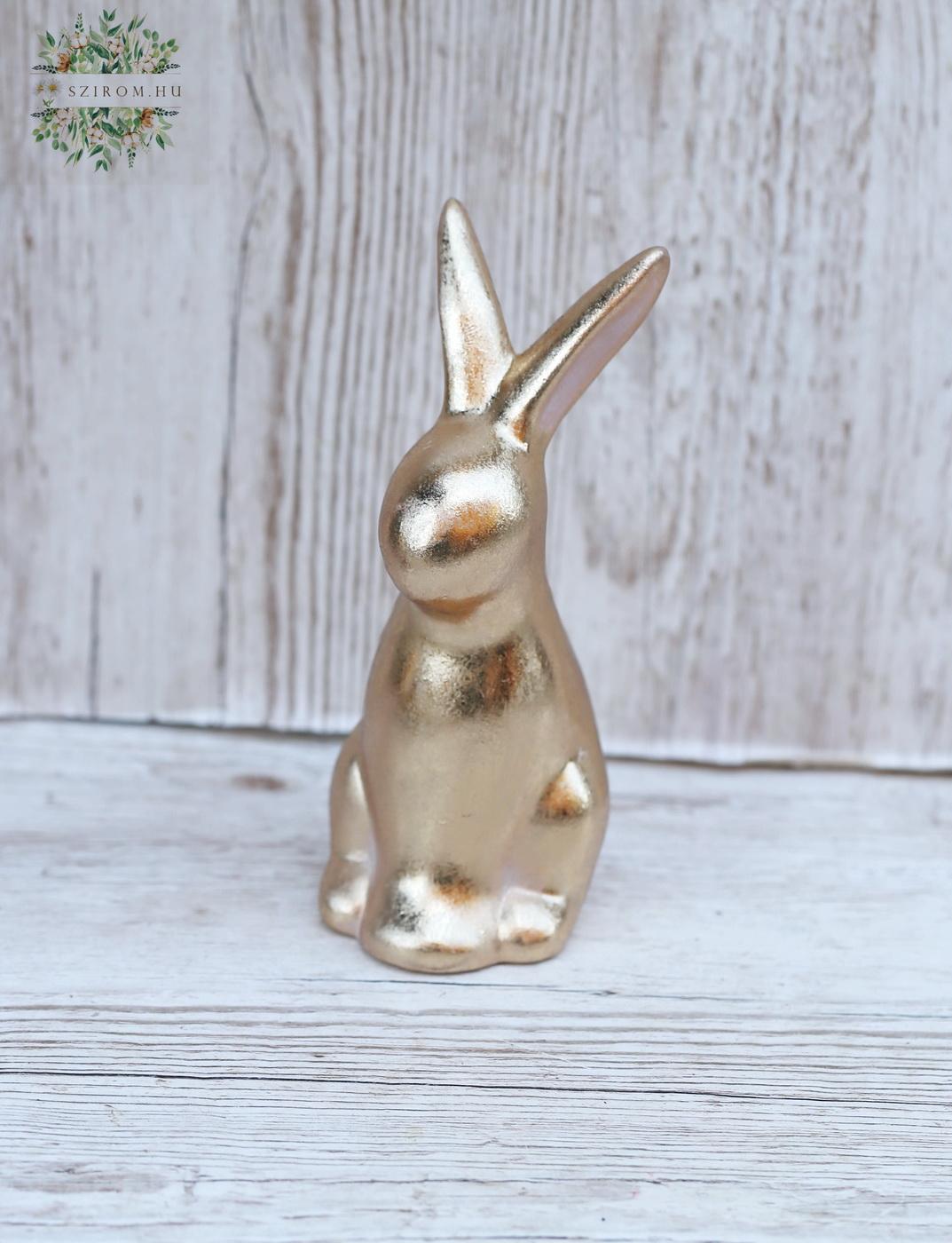 flower delivery Budapest - bronze shiny rabbit (18,5cm)