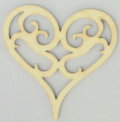 Virágküldés Budapest - fa szív (10cm)