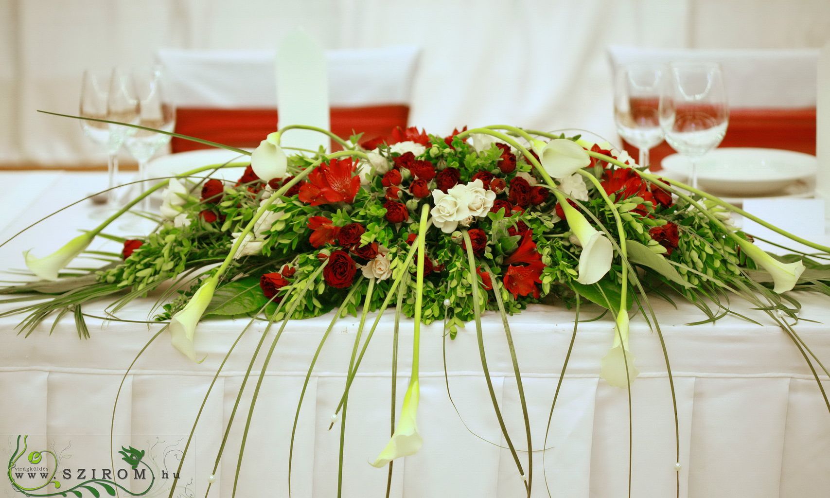 Blumenlieferung nach Budapest - Tischdekoration