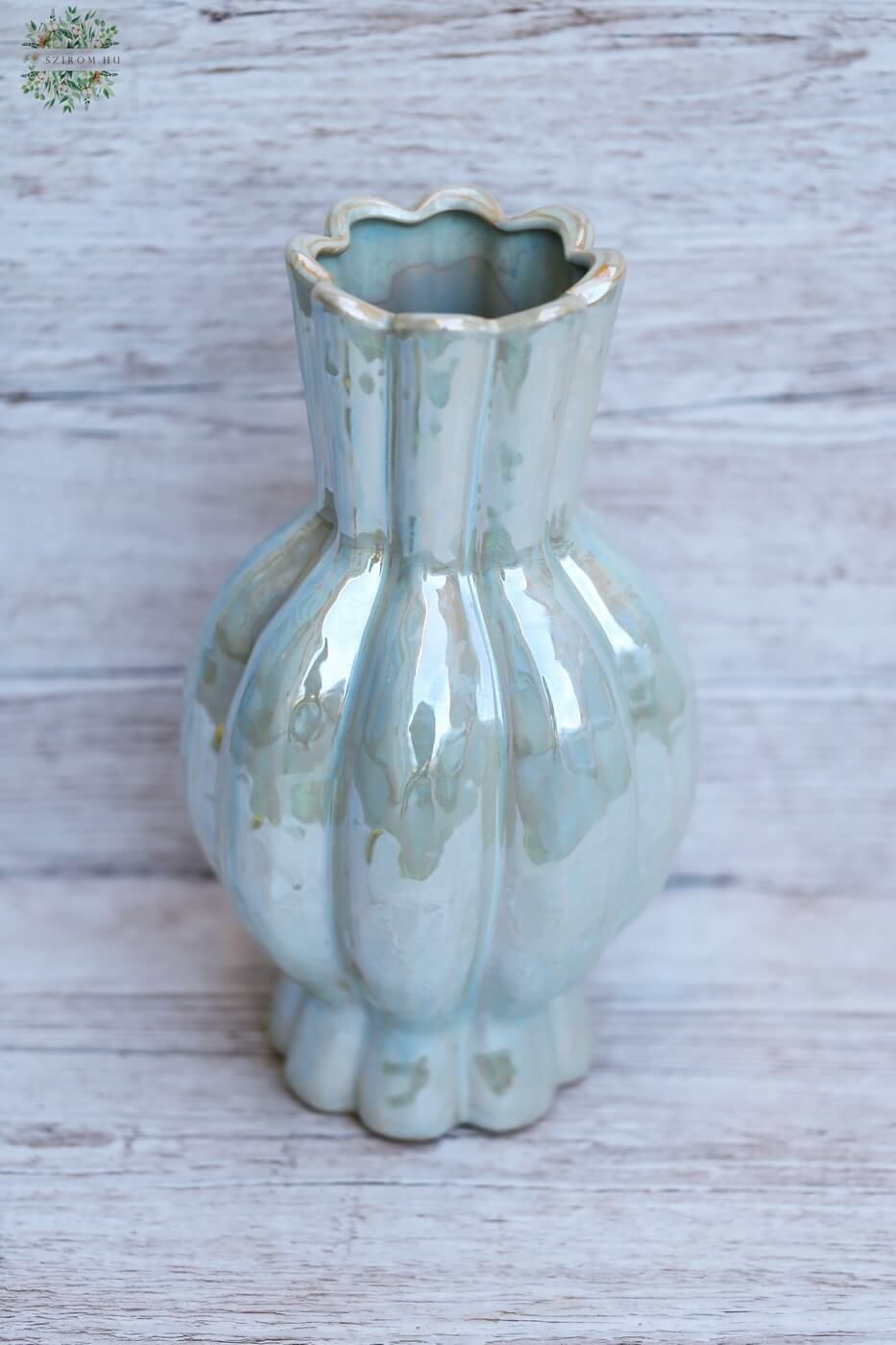 flower delivery Budapest - Ceramic vase with mother-of-pearl luster 28 cm