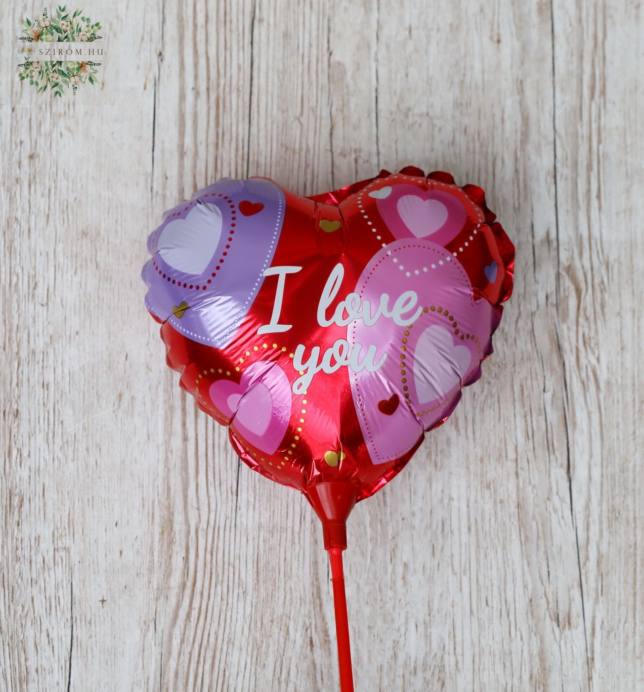 Blumenlieferung nach Budapest - I love you Ballon