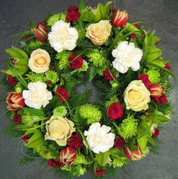 Blumenlieferung nach Budapest - Trauer Kranz