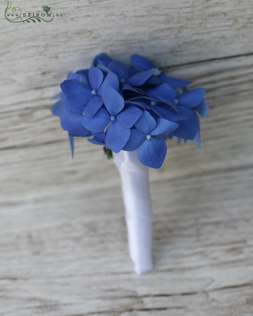 flower delivery Budapest - Boutonniere (hydrangea, blue)