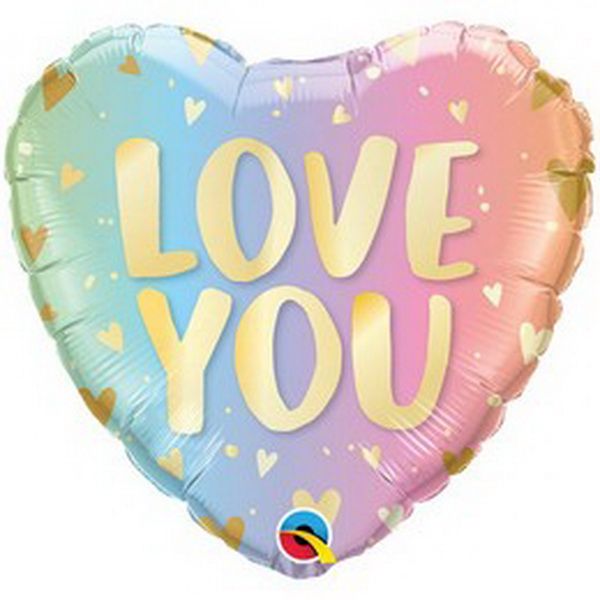 Blumenlieferung nach Budapest - Love you Ballon (45cm)