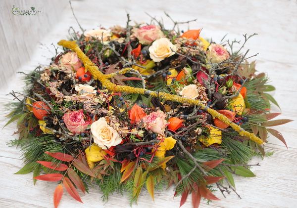 Blumenlieferung nach Budapest - Herbstkranz (30cm)