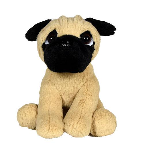 Blumenlieferung nach Budapest - Plüsch Mops Hund 17cm