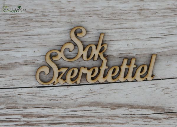Virágküldés Budapest - Sok szeretettel felirat