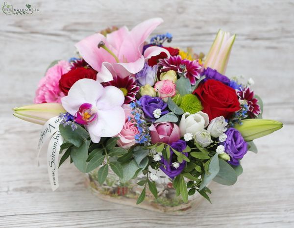 Summer flowergarden flowerbowl (13 stems)