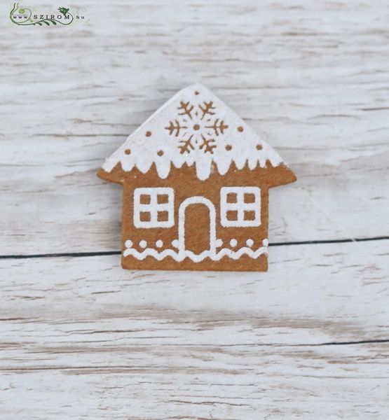 Cinnamonbread house fabric clip 5 cm