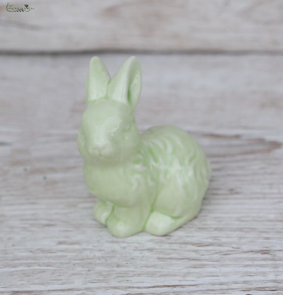 Ceramic green rabbit 10 cm