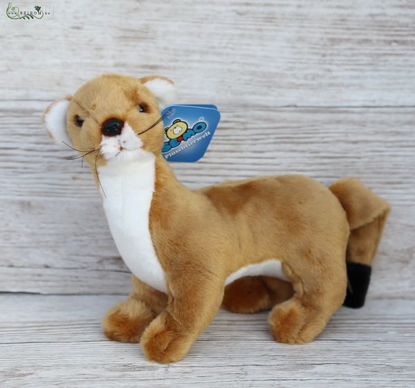 Plush brown weasel 23cm