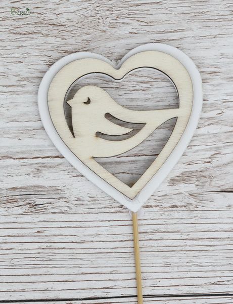 Bird on wood stick (8 cm)
