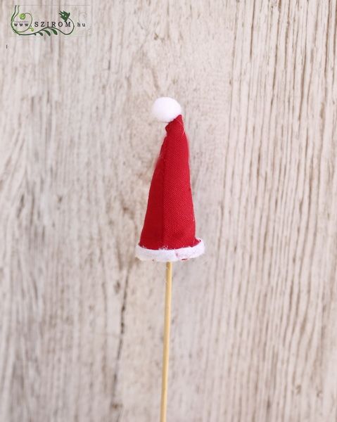 Santa Claus hat with stick (8cm)