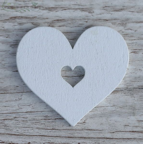 small white heart (4.5cm)