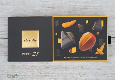 chocoMe Dark chocolate dessert with caramel and mango filling (110g)