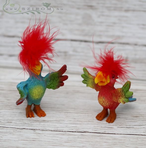 red headed fox parrot 1pc (6cm)