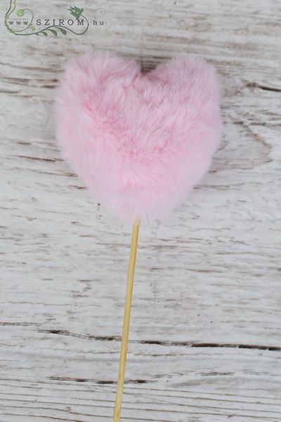 puha rózsaszín szív betűző (7cm)