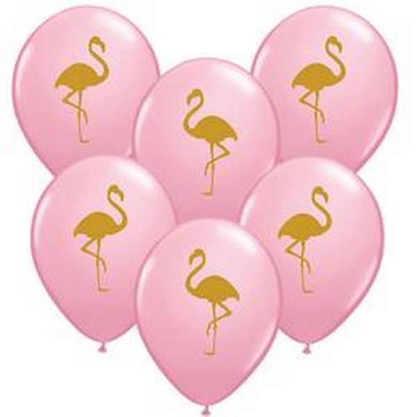 Rosa Luftballons mit Flamingomuster, 1pc