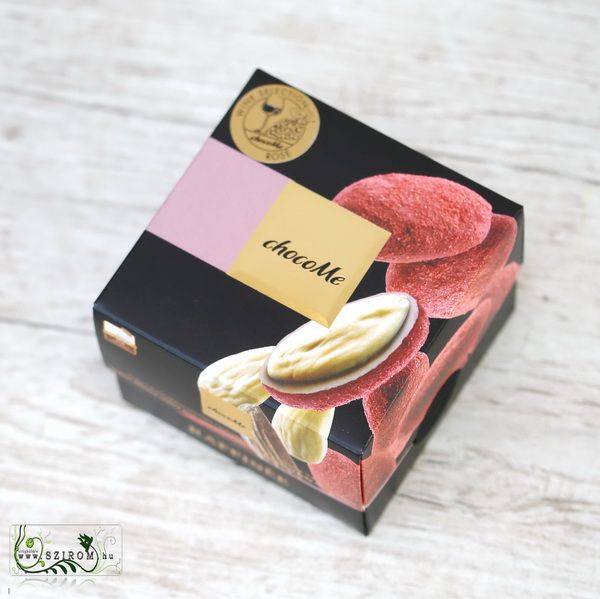 chocoMe Mandeln mit Schokoladenüberzug, schwarzer Johannisbeere und schwarzem Johannisbeerpfeffer 120g