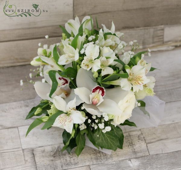 decoration mit Cymbidium und Alstromeria (12 St)