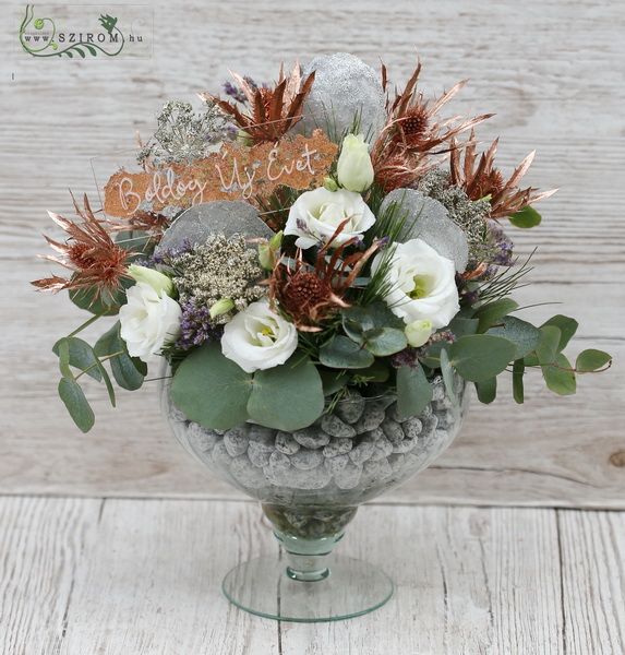 New year's sparkling flower bowl