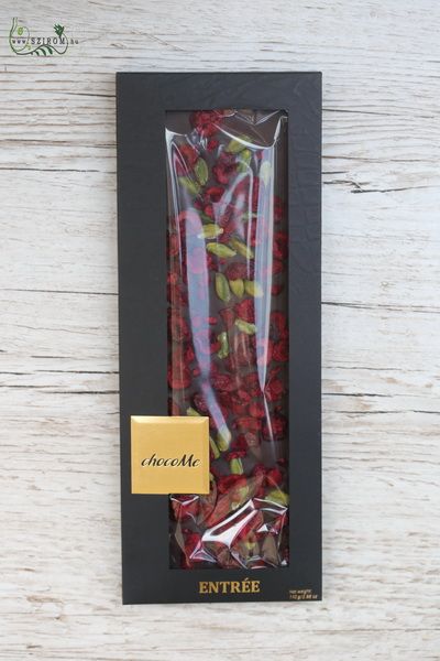 ChocoMe 110g étcsokoládé, pisztácia, meggy