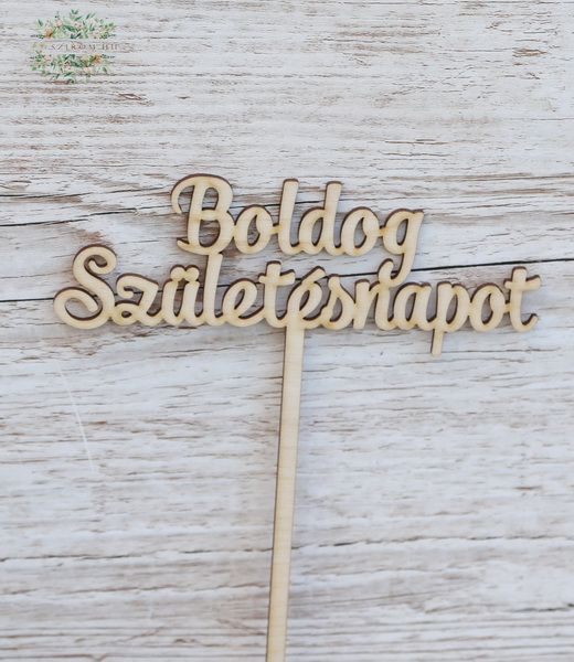 Alles Gute zum Geburtstag Holzaufschrift auf Stick