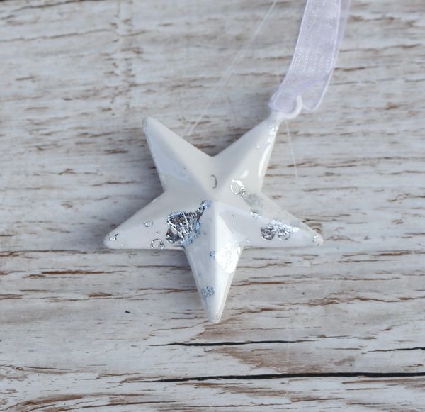 Metallic star 8 cm