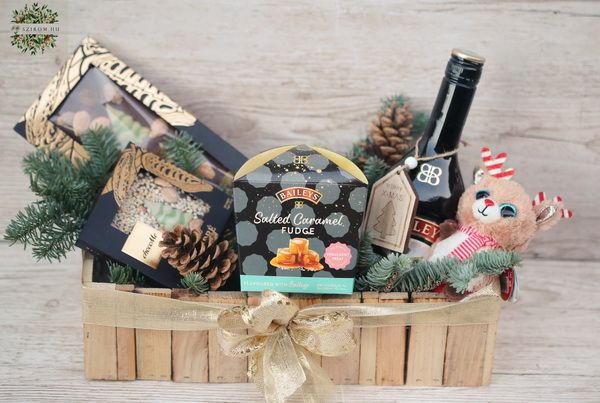 Karácsonyi ajándékkosár