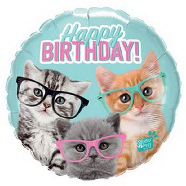 Ballon am Stiel, 44cm, Geburtstag
